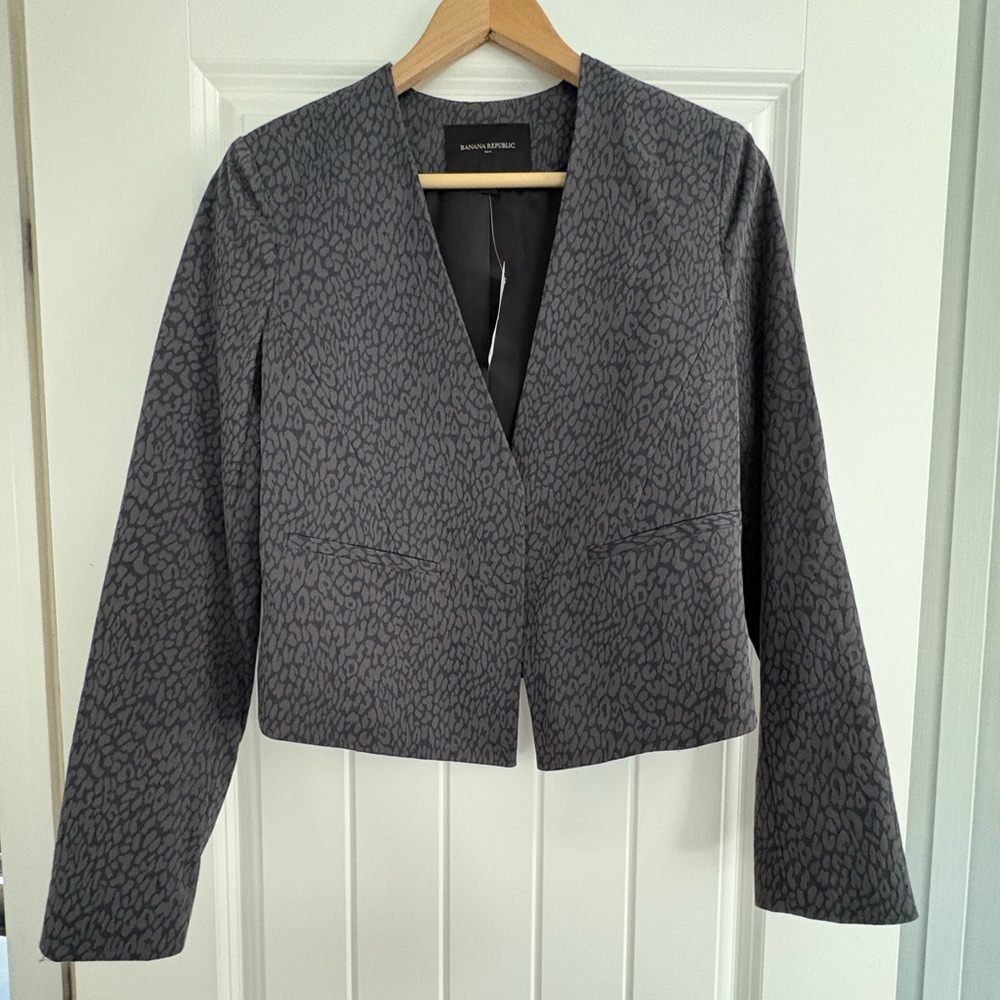 NWT Banana Republic Women's Gray Jacket Blazer
